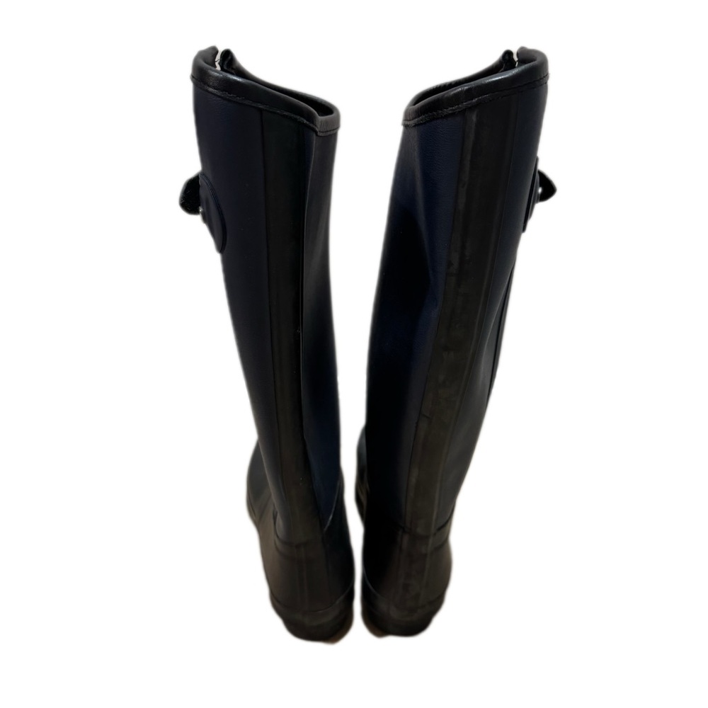 Hunter X Rag & Bone Women's Black Rain Boots Pre Owned, size 40/41 - Picture 4 of 10